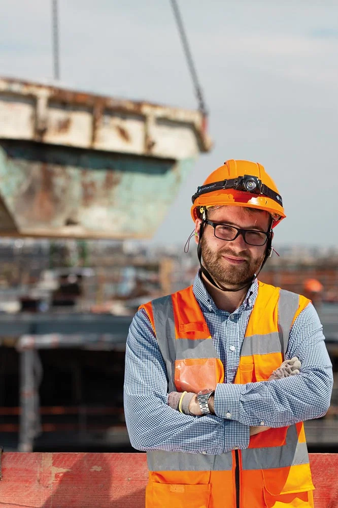 Reportage photo d'entreprise – portrait avec lunettes