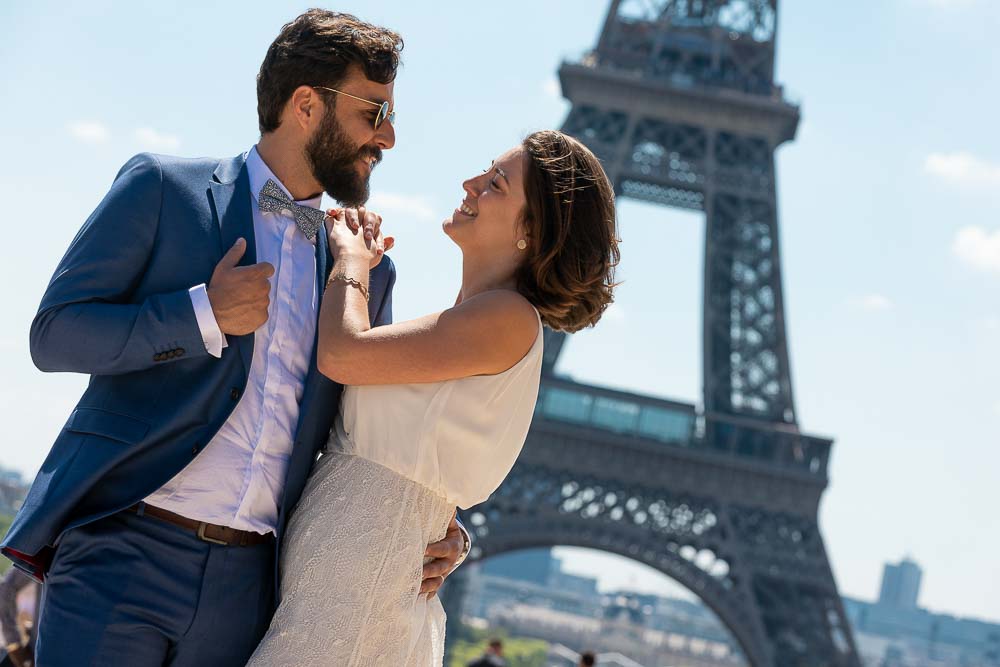 Photo mariage couple Paris