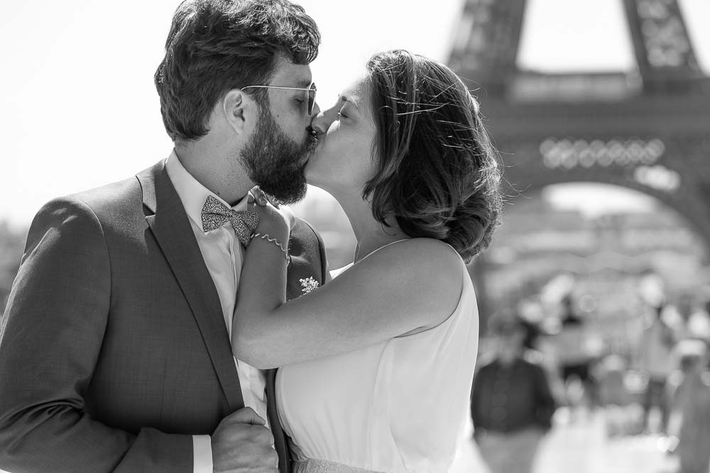 Photographe mariage Paris tour Eiffel