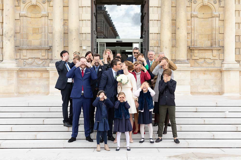 Photographe mariage mairie groupe