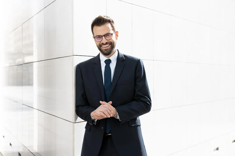Reportage photo d'entreprise – portrait avec lunettes