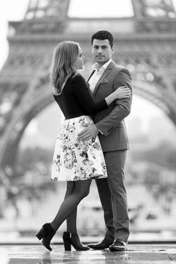 Shooting photo couple a Paris