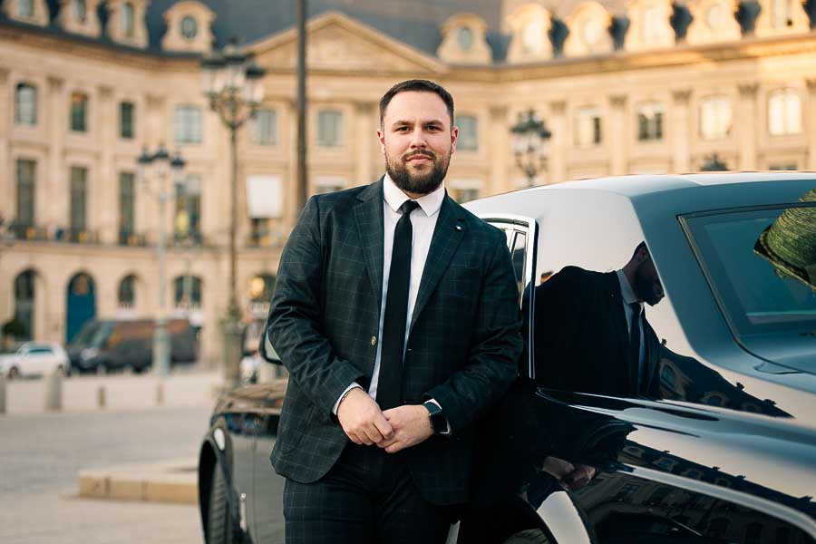 Photographe voiture de luxe chauffeur Paris