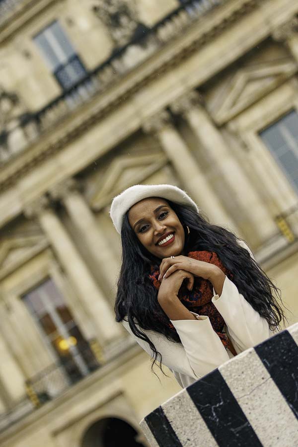 Shooting photo à Paris – portrait noir et blanc