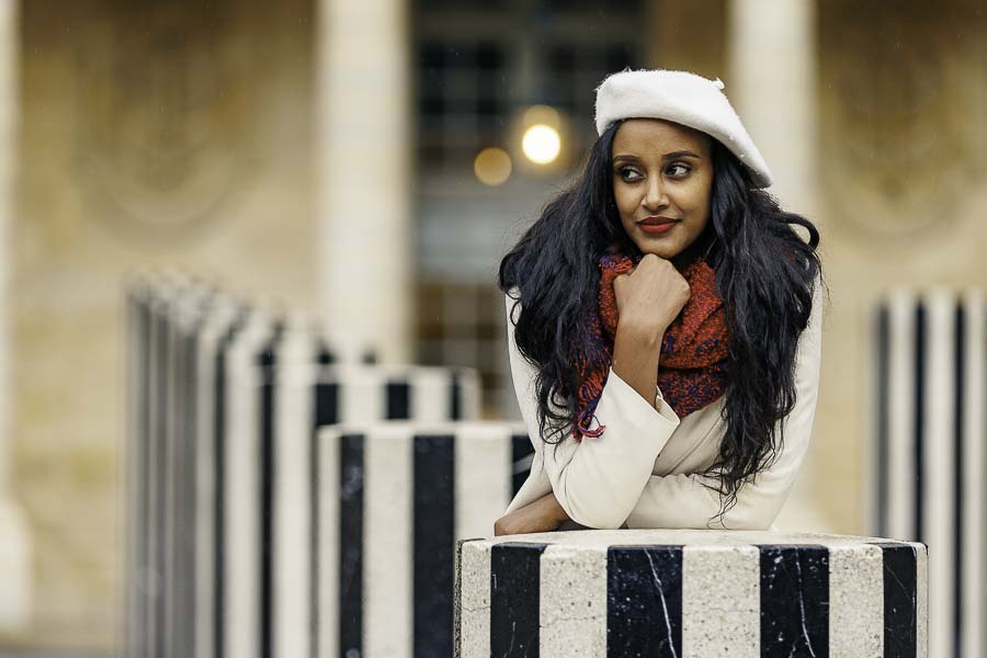 Shooting photo à Paris – portrait noir et blanc