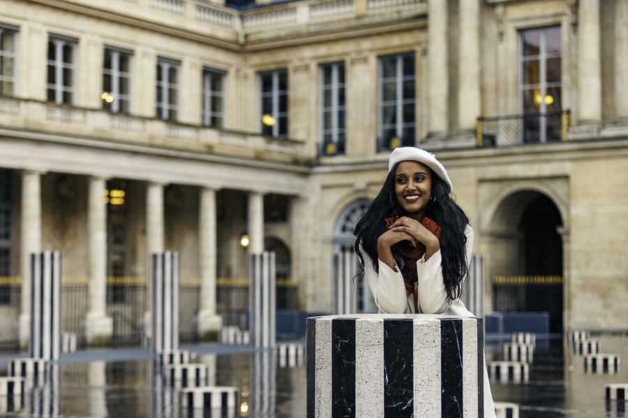 Shooting photo à Paris – portrait noir et blanc
