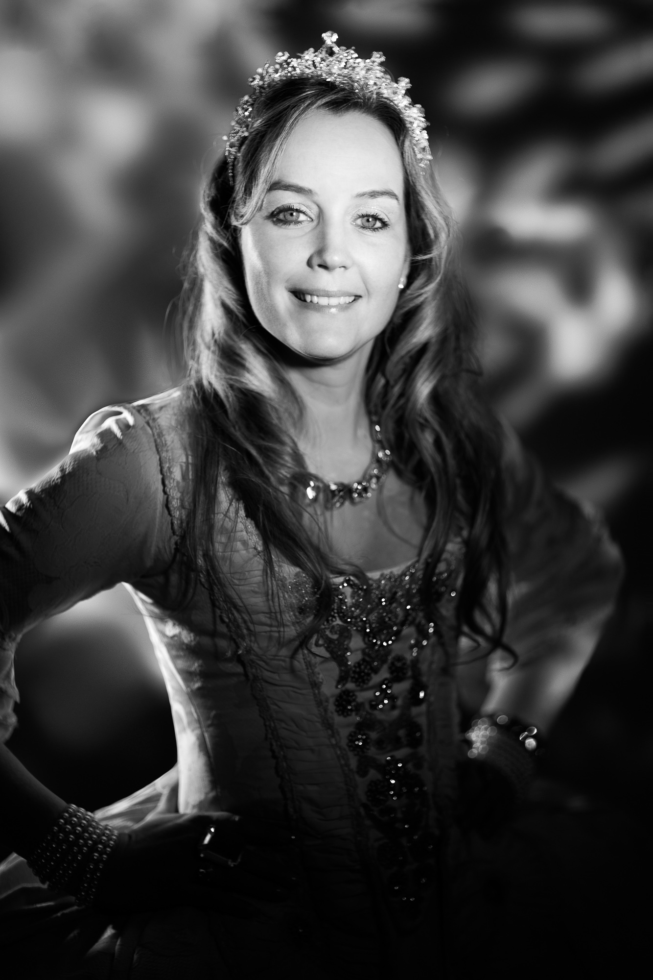 Portrait en noir et blanc – style rétro chic Portrait en noir et blanc – style rétro chic