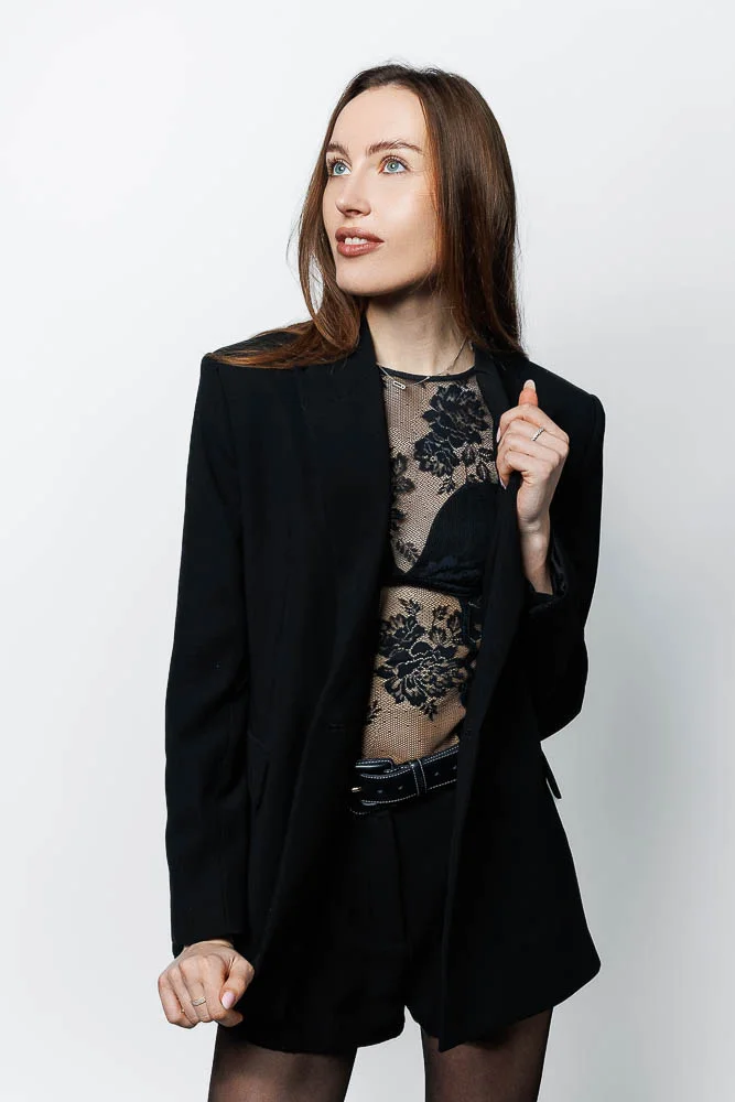 Photographe mode test Paris – portrait en blazer