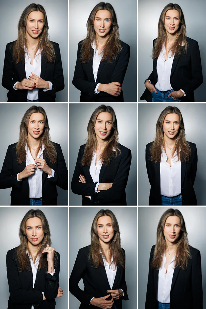 Photographe trombinoscope d’entreprise – portrait en blazer Photographe trombinoscope d’entreprise – portrait en blazer