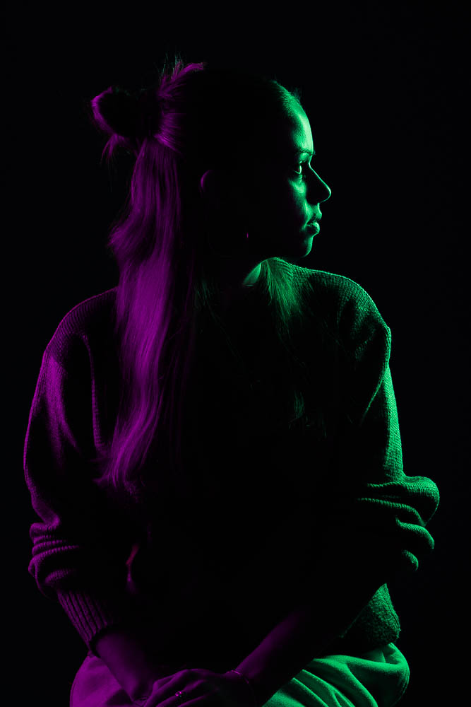 Photo Néon – portrait professionnel