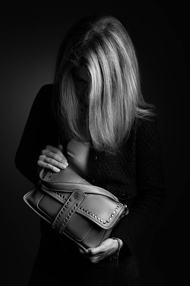 Photo portrait élégant – portrait noir et blanc