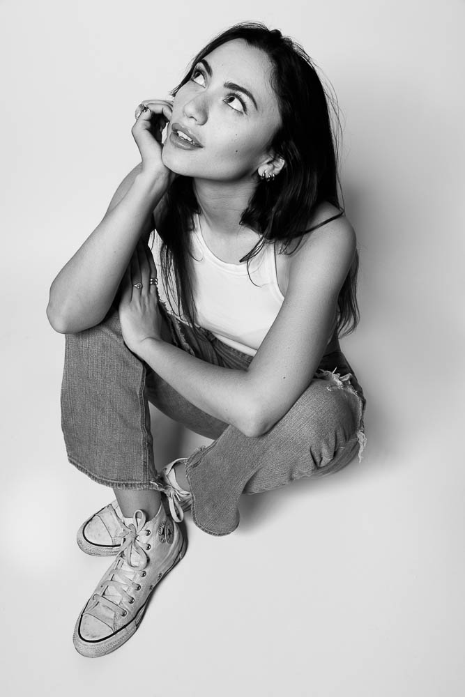 Photographe mannequin fitness – portrait noir et blanc