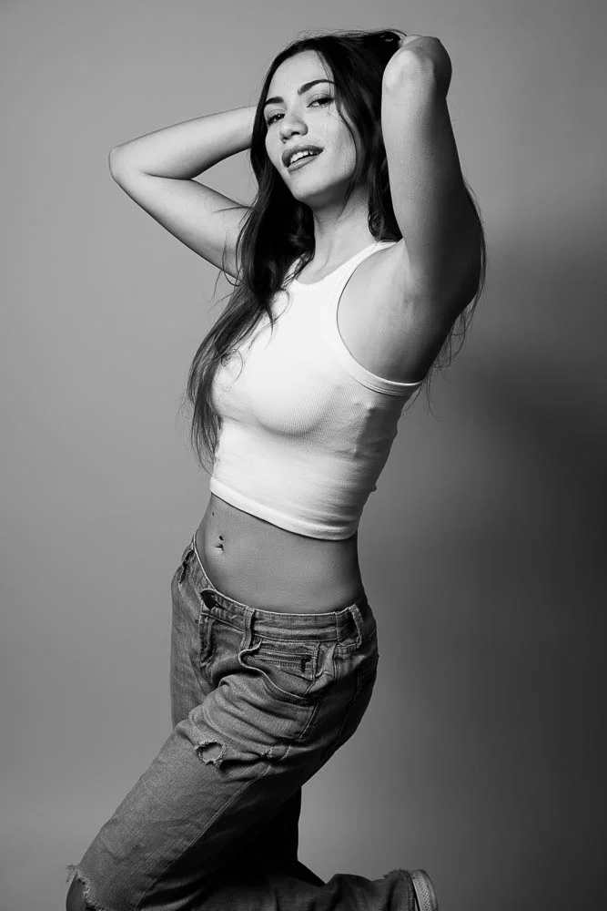 Photographe portrait noir et blanc à Paris – studio