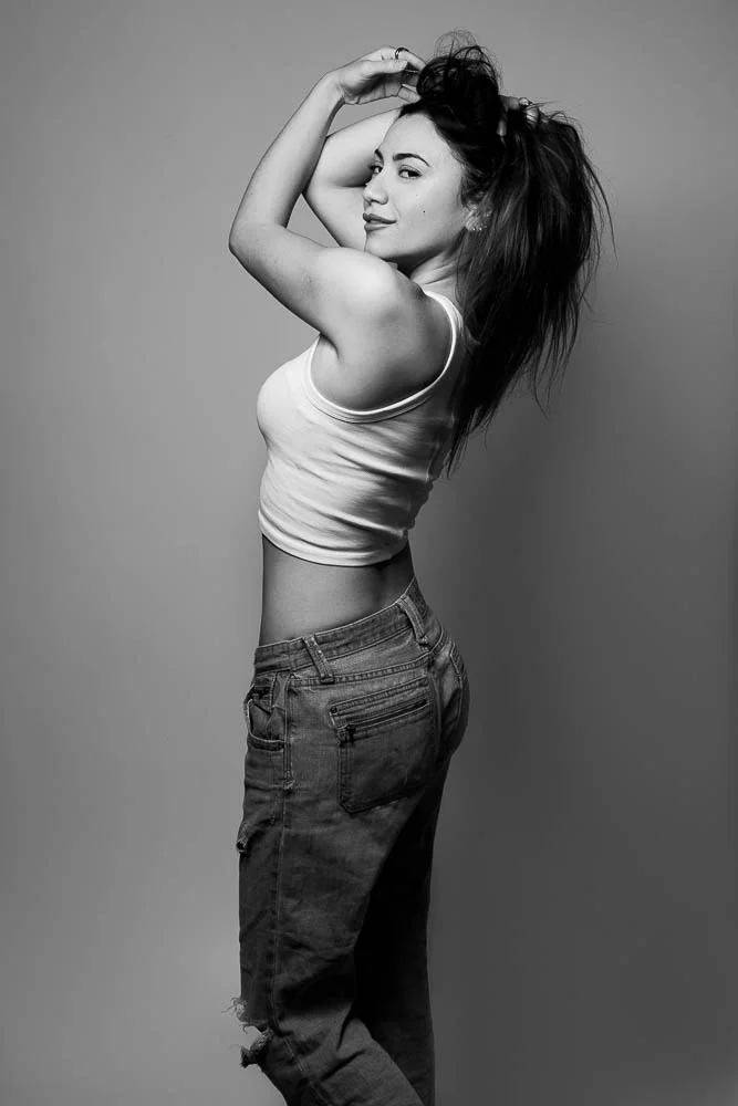 Photographe portrait noir et blanc à Paris – studio