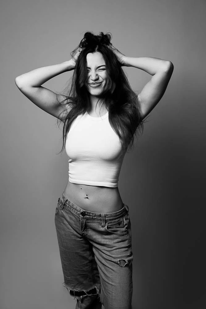 Photographe portrait noir et blanc à Paris – studio
