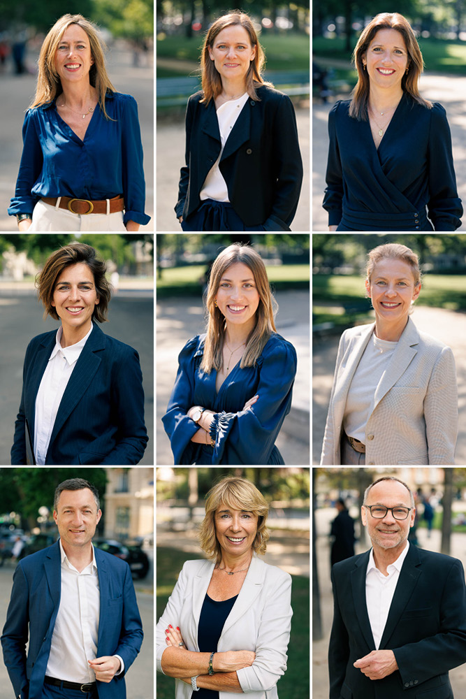 Photographie corporate en équipe – portrait en extérieur