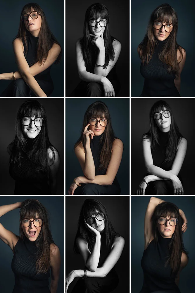 Photo corporate femme – portrait avec lunettes