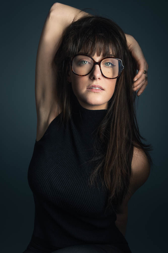 Photo portrait élégant – portrait avec lunettes