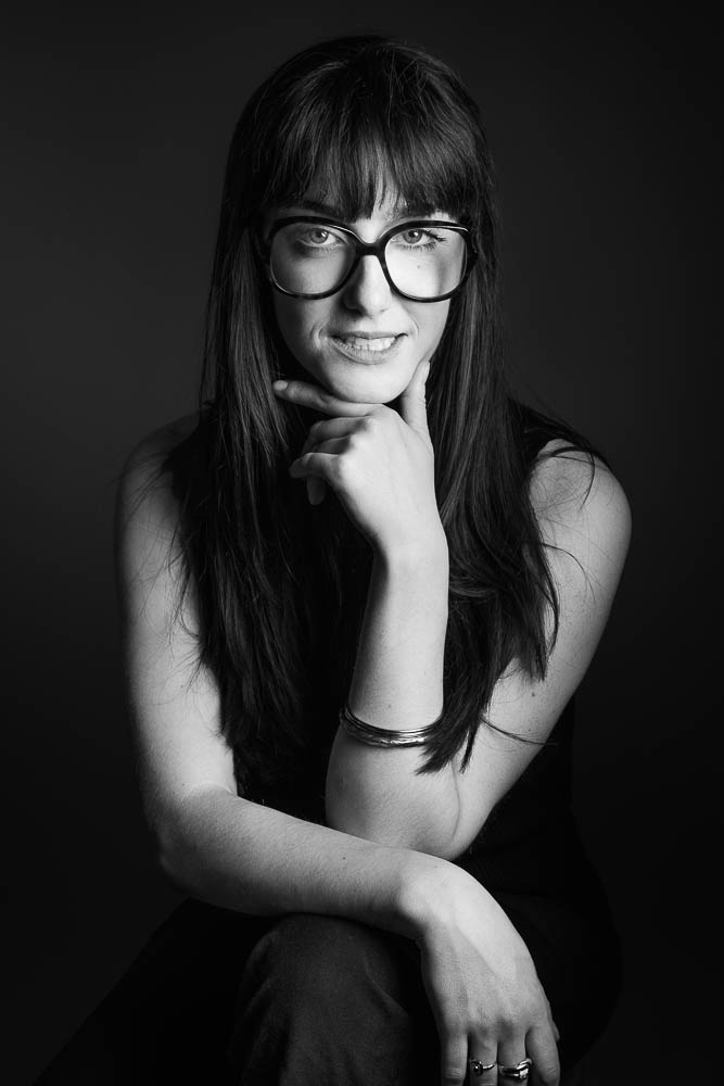 Photo portrait élégant – portrait avec lunettes