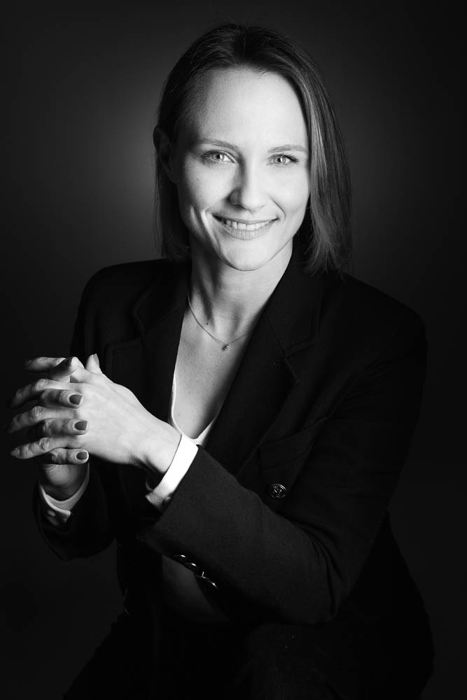 Photo portrait élégant – portrait noir et blanc