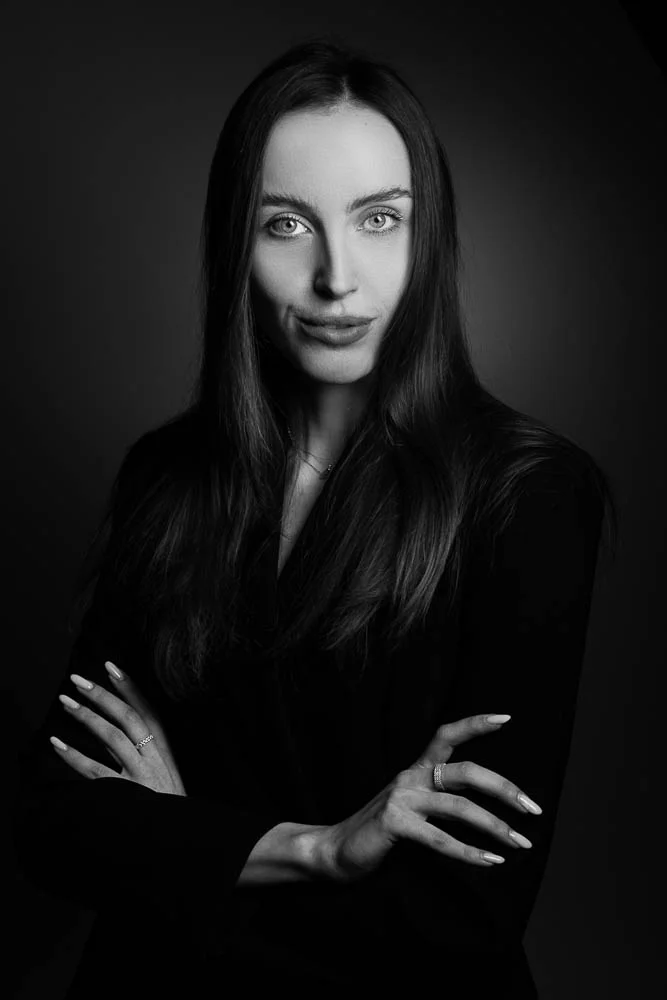 Photo portrait élégant – portrait noir et blanc