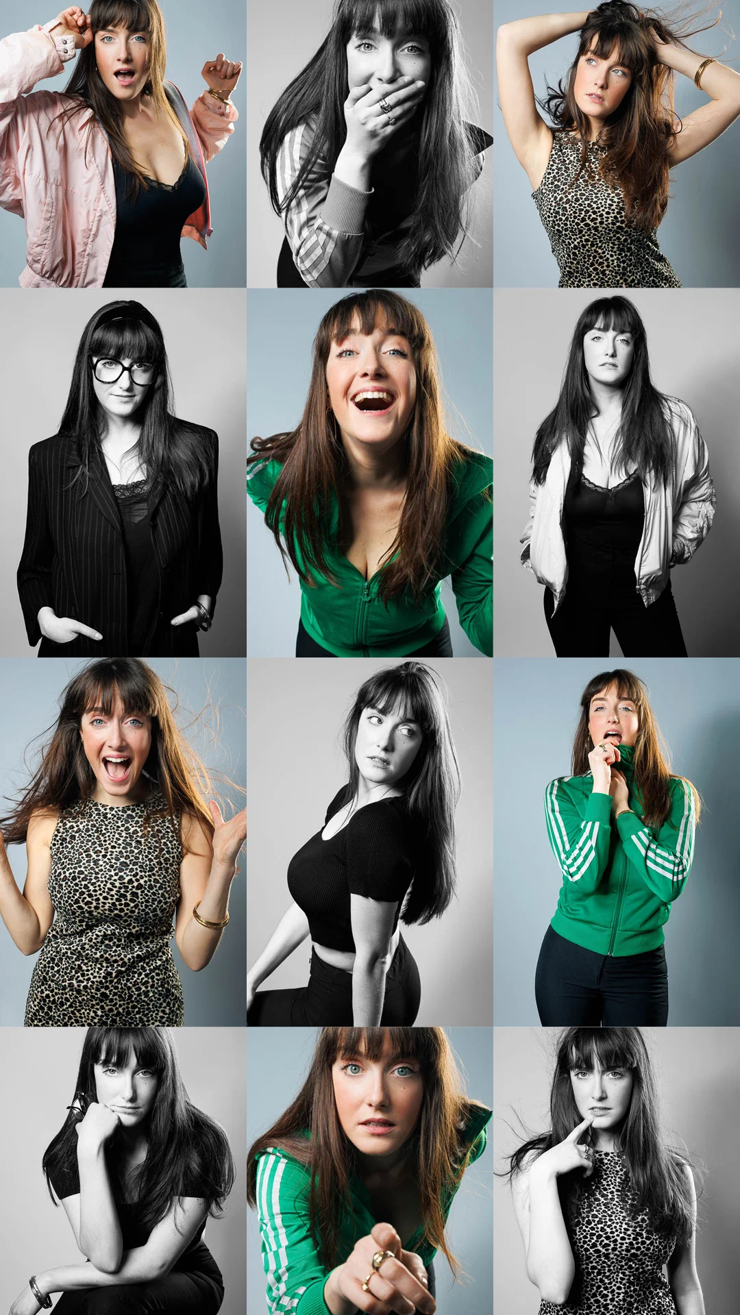Photographe lookbook studio Paris – portrait noir et blanc