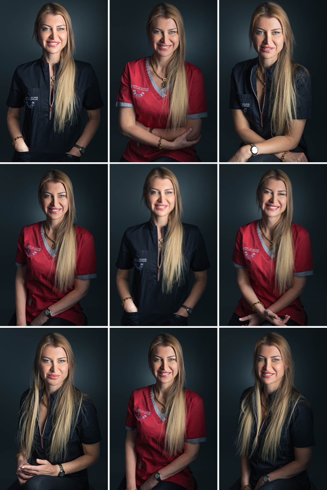 Photos Doctolib PRO – portrait en tenue sombre